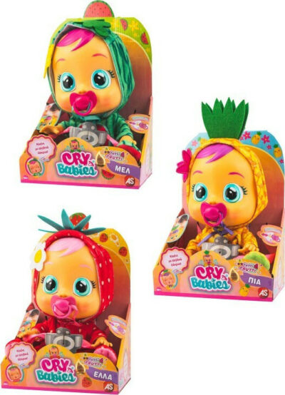As company Cry Babies Κούκλα Κλαψουλίνια Tutti Frutti - 3 Σχέδια (4104-93799)