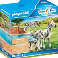 Playmobil Δύο Ζέβρες Με Το Μικρό Τους 70356