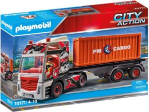  Playmobil Φορτηγό Μεταφοράς Container (70771) 