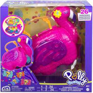 Mattel Polly Pocket Flamingo Πινιάτα Έκπληξη Σετ (HGC41)