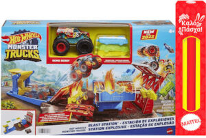 Παιχνιδολαμπάδα Hot Wheels Πίστα Σούπερ Εκρήξεις & Συγκρούσεις για 4+ Ετών Mattel(HFB12)