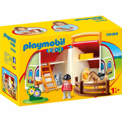 Playmobil 1 2 3 Αχυρώνας-Βαλιτσάκι (70180)