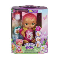 Mattel My Garden Baby Διαδραστικό Μωράκι Γατάκι Μαμ & Νάνι-Ροζ Μαλλιά 24m+ (HHP29/HHP27)