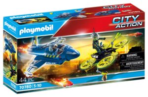 Playmobil City Action Καταδίωξη drone από Αστυνομικό Τζετ (70780)