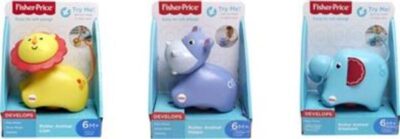 Fisher Price Γυριστρούλια Ζωάκια-3 Σχέδια (FRR65)