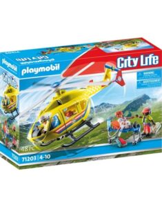 Playmobil Eλικόπτερο Πρώτων Bοηθειών (71203)