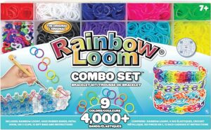 Rainbow Loom Combo Craft Set- Includes 4,000 Latex Free Rubber Bands, 9 Different Colors(R0089)