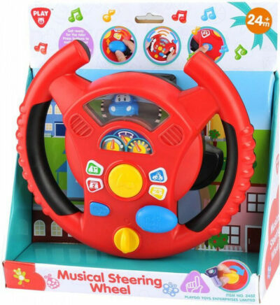 Playgo Steering Wheel με Μουσική για 24+ Μηνών (2452)